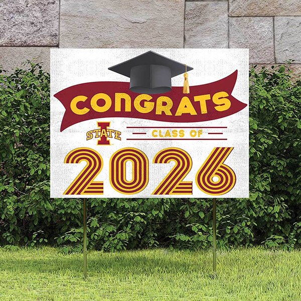 I-State Congrats Class of 2026 Yard Sign mockup